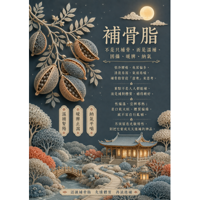 補骨脂是什麼？不是只有補骨頭，真正關鍵在「腎、脾、氣」